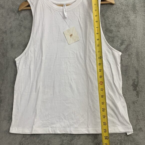 Fabletics Shirt Women XS White Micah Tank Top Athleisure Activewear Gym Yoga - Picture 2 of 12